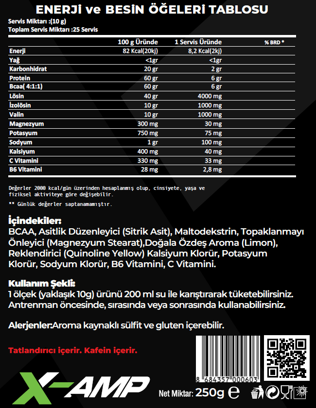 BCAA-X Bcaa Powder 300Gr