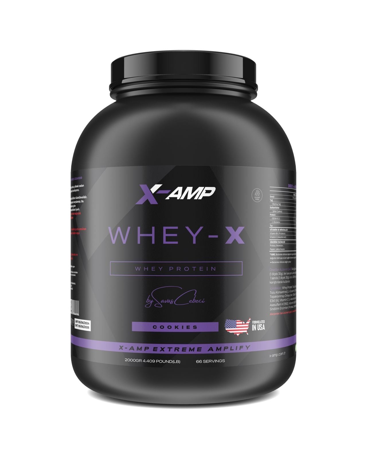 WHEY-X Whey Protein Tozu 2000Gr COOKİES