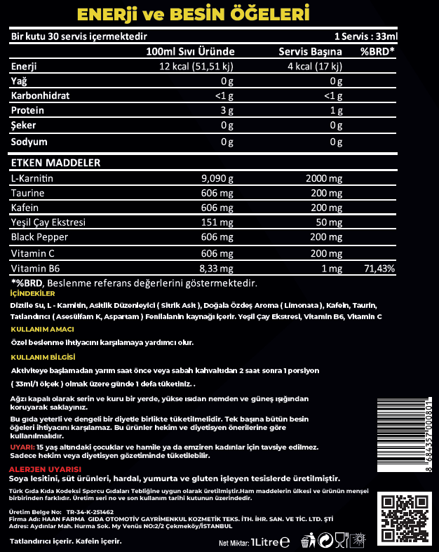 CARNI-X L-Carnitine 1Lt
